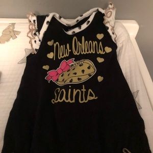 Three saints girls onesies.